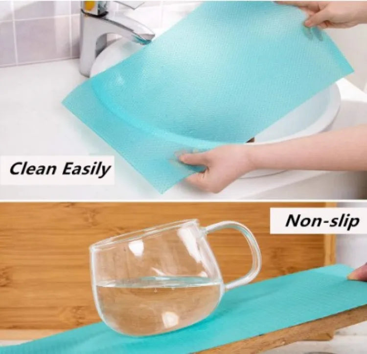 Waterproof Refrigerator Mats – Washable Shelf Liners, Cuttable Placemats Set