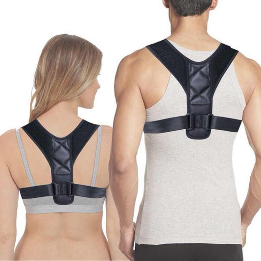 Adjustable Back Posture Corrector Brace for Men & Women – Large Size Support