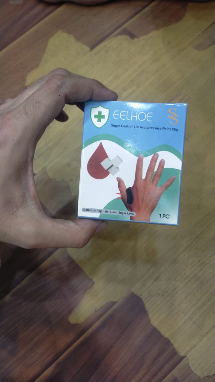 Sugar Control LI4 Acupressure Clip – Natural Relief for Headaches, Stress, Anxiety & Tension