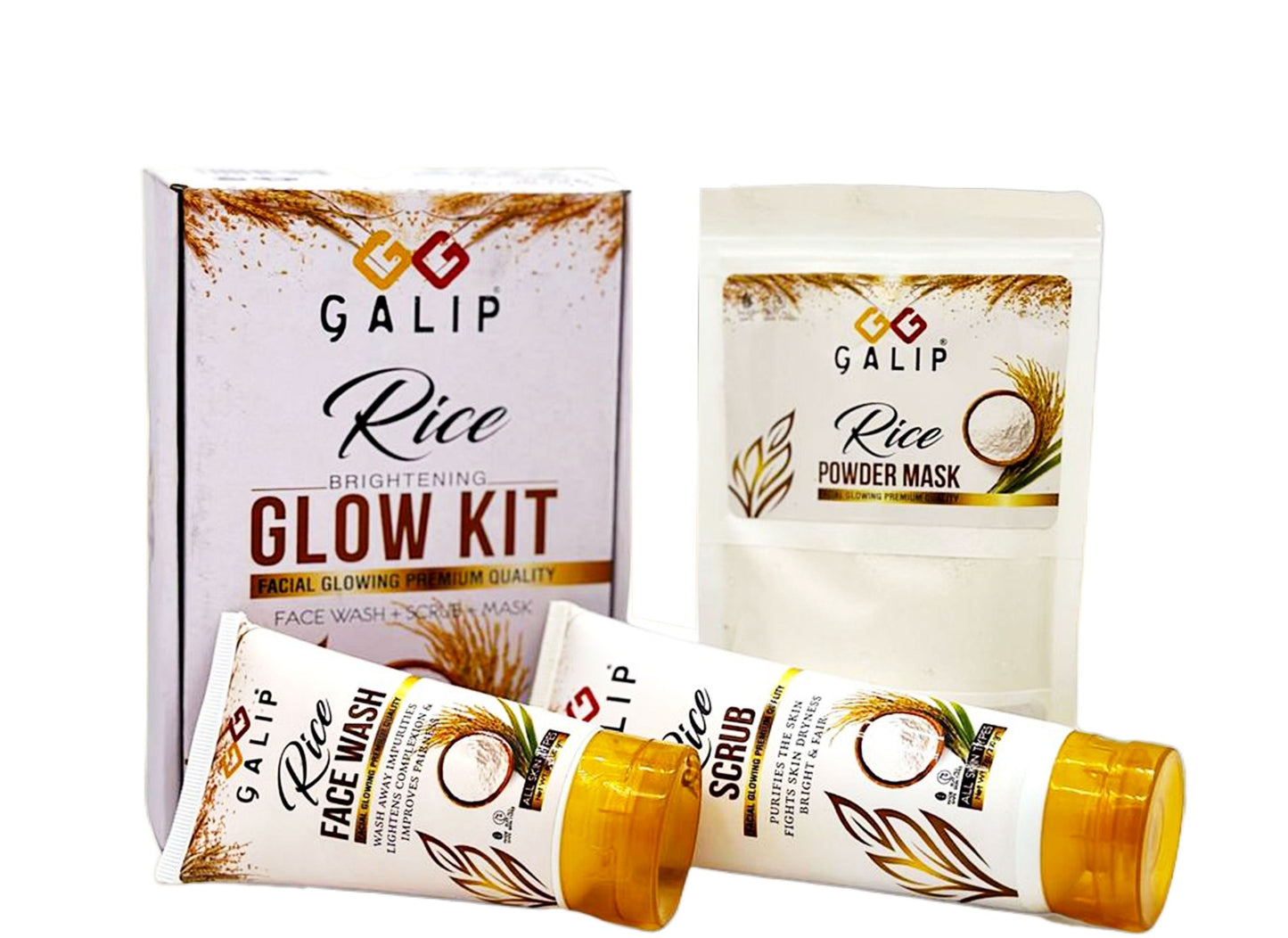 GALIP Rice Glow Kit – Best Korean Glow Mask & Skincare Beauty Set