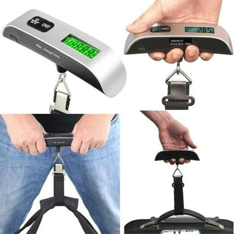 Portable Digital Luggage Scale - LCD Display & Unit Conversion for Travel