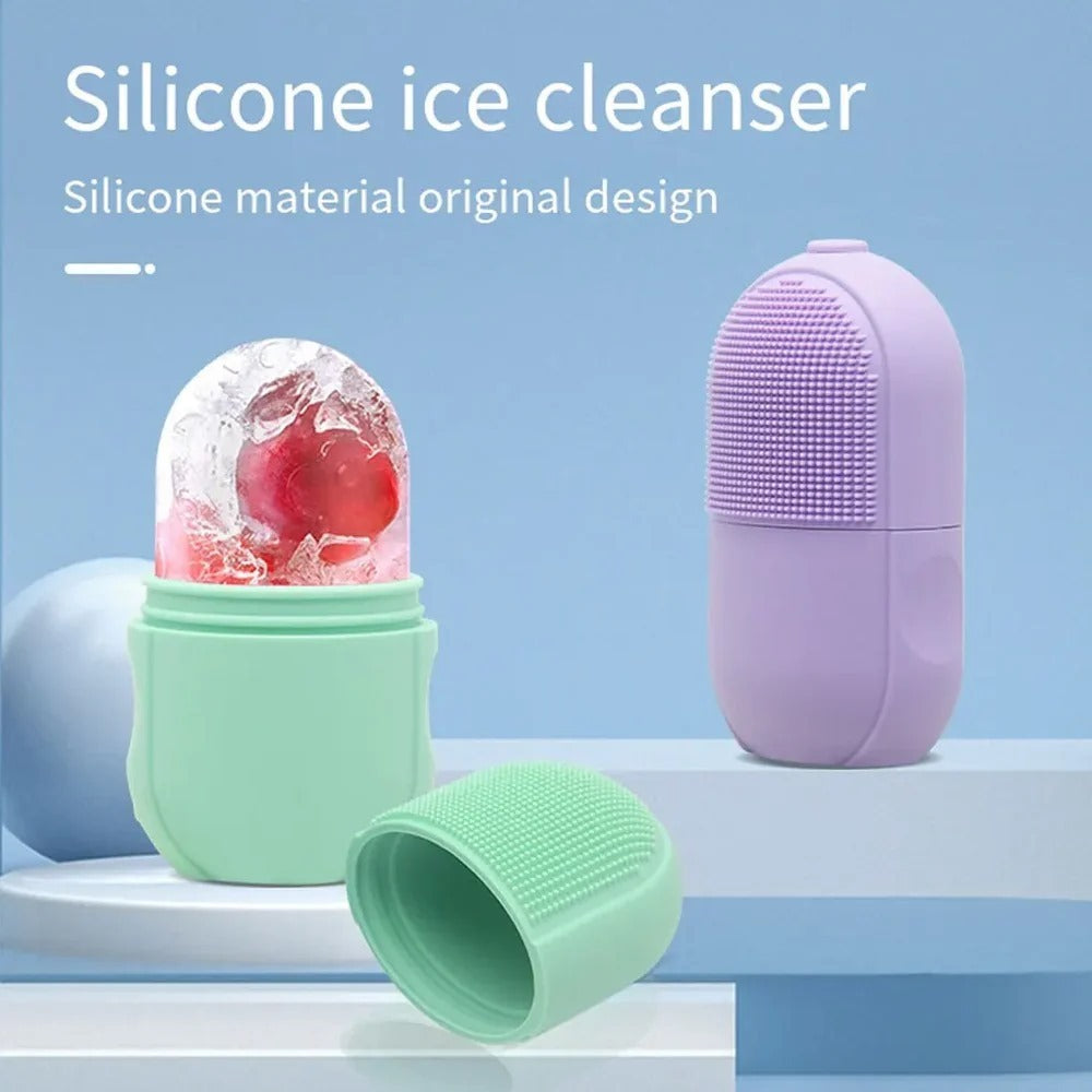 "Eco-friendly ice roller & scrub – soothe, cleanse, and glow naturally."