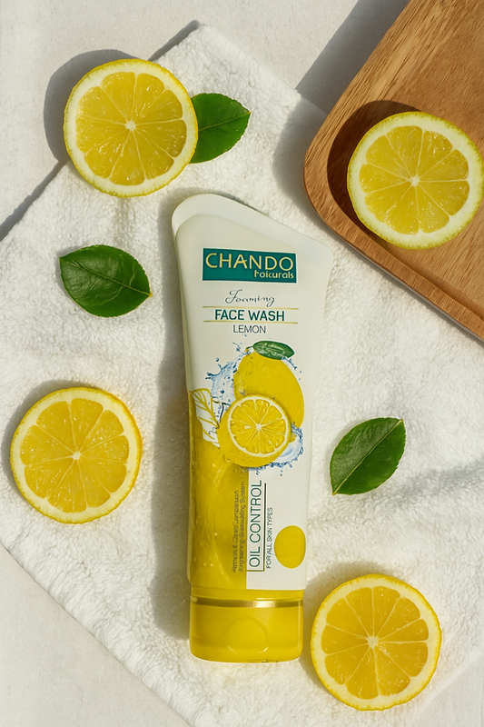 Chando Natural Foaming Face Wash Lemon – Oil Control & Refreshing Cleanser for All Skin Types (100g)