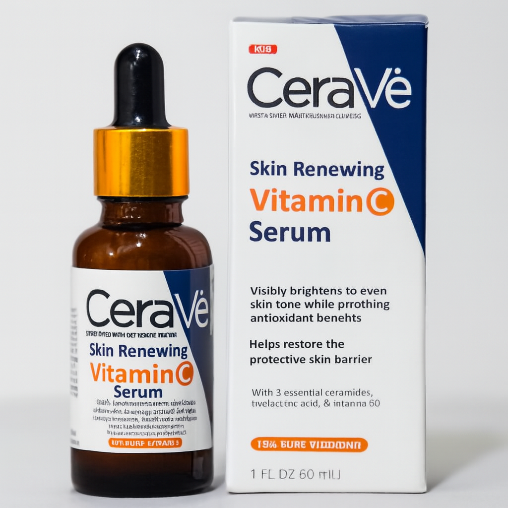 CeraVe Vitamin C Serum 10% – Brightening, Hydrating & Dark Spot Fading Face Serum 30ml