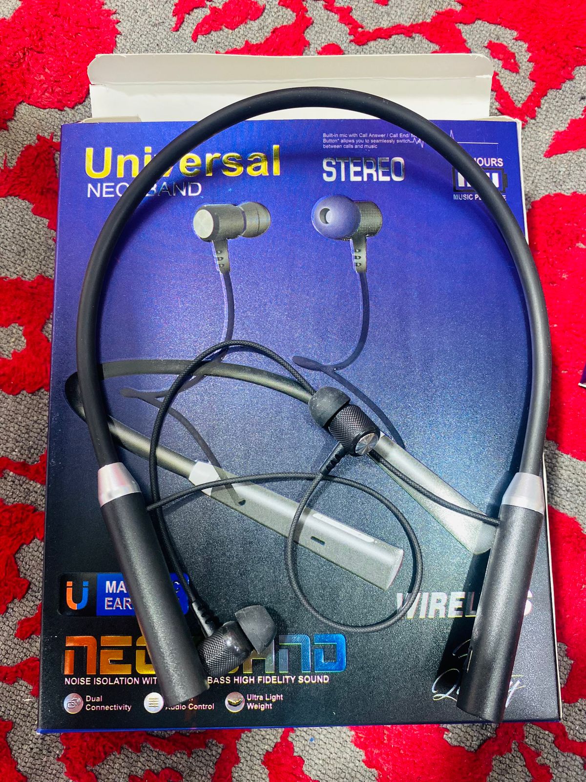 Realme Wireless Stereo Neckband Headset – Bluetooth 5.0 | Deep Bass, Long Battery, Sweatproof Earphones