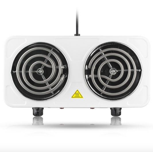 RAF Electric Stove – Dual Coil Burner, Fast Heating & Easy-to-Clean Portable Cooktop