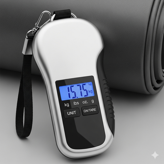 Portable Digital Luggage Scale - LCD Display & Unit Conversion for Travel