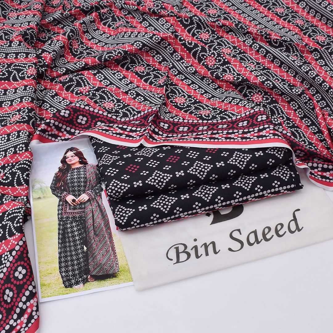 “Bin Saeed Khaddar 3-Piece Suit for Men – Traditional Pakistani/Ethnic Wear”
