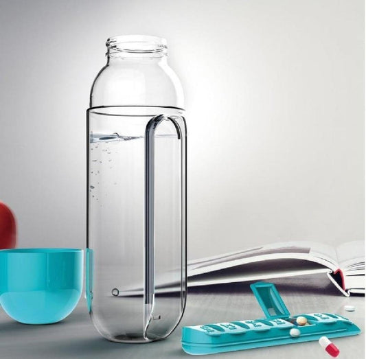 2-in-1 Pill Organizer Water Bottle